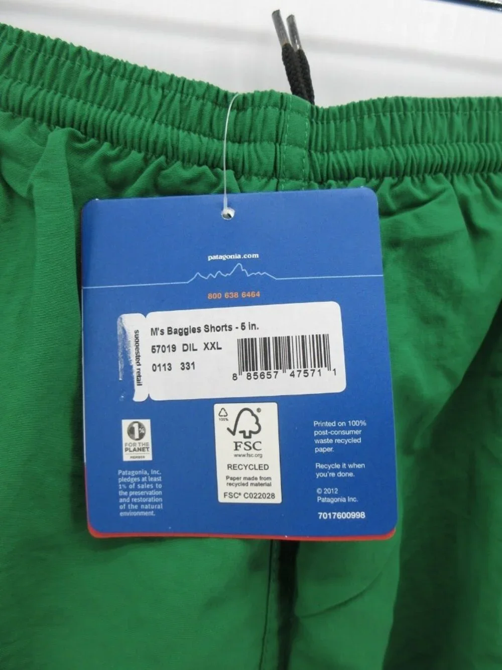 Patagonia Swim Trunks XXL Baggies Bathing Suit Mesh Lined 5